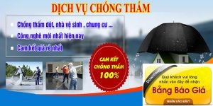 Bảng giá dịch vụ chống thấm chống dột tại TPHCM | Giảm 20%
