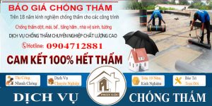 Báo giá chống thấm trần nhà giá rẻ nhất