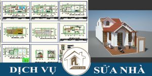 Download bản vẽ cad nhà cấp 4