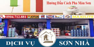 Hướng dẫn cách pha màu sơn