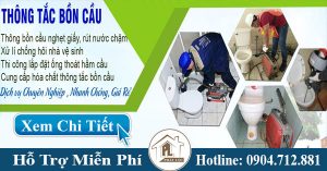 Dịch vụ thông tắc bồn cầu TPHCM ưu đãi 10% Lh 0904.712.881