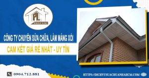 Công ty chuyên sửa chữa, làm máng xối tại Biên Hòa uy tín