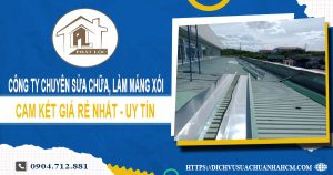 Công ty chuyên sửa chữa, làm máng xối tại Bình Dương uy tín