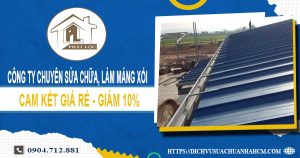 Công ty chuyên sửa chữa, làm máng xối tại quận 11 giảm 10%