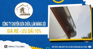 Công ty chuyên sửa chữa, làm máng xối tại quận 5 ưu đãi 10%