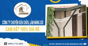 Công ty chuyên sửa chữa, làm máng xối tại quận Bình Tân