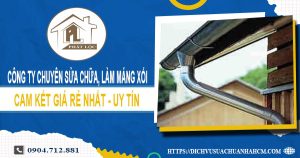 Công ty chuyên sửa chữa, làm máng xối tại Tân Uyên uy tín