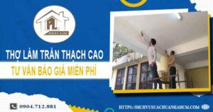 Thợ làm trần thạch cao tại quận Bình Tân -【Tư vấn miễn phí】