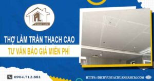 Làm trần thạch cao tại Thủ Dầu Một – Tư vấn báo giá miễn phí