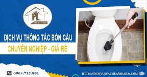 Dịch vụ thông tắc bồn cầu tại Đà Lạt【Ưu đãi 10% chi phí】