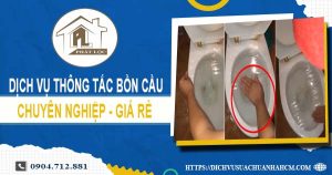Dịch vụ thông tắc bồn cầu tại Rạch Giá【Ưu đãi 10% chi phí】