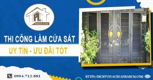 Báo giá chi phí thi công làm cửa sắt tại Bình Dương ưu đãi 10%
