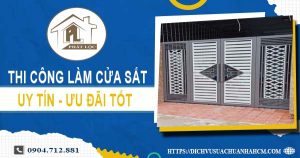 Báo giá chi phí thi công làm cửa sắt tại Bình Thạnh【Ưu đãi 10%】