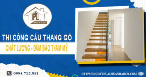 Bảng giá thi công cầu thang gỗ tại Khánh Hòa -【Cập Nhật 2025】