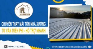 Báo giá thay mái tôn nhà xưởng tại Thủ Dầu Một【Năm 2025】