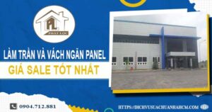 Bảng giá trần và vách ngăn Panel tại Bà Rịa -【SALE – 20%】
