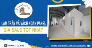 Bảng giá trần và vách ngăn Panel tại Bình Tân -【SALE – 20%】
