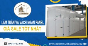 Bảng giá trần và vách ngăn Panel tại Hóc Môn -【SALE – 20%】