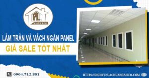Bảng giá trần và vách ngăn Panel tại Quận 8 -【SALE – 20%】